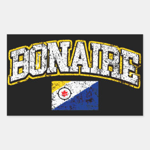 Bonaire Flag Rectangular Sticker