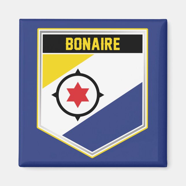 Bonaire Flag Shield Magnet (Front)
