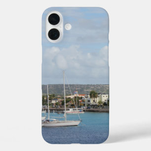 Bonaire Kralendijk Harbour Sailing Boats iPhone 16 Plus Case