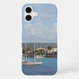 Bonaire Kralendijk Harbour Sailing Boats iPhone 16 Plus Case