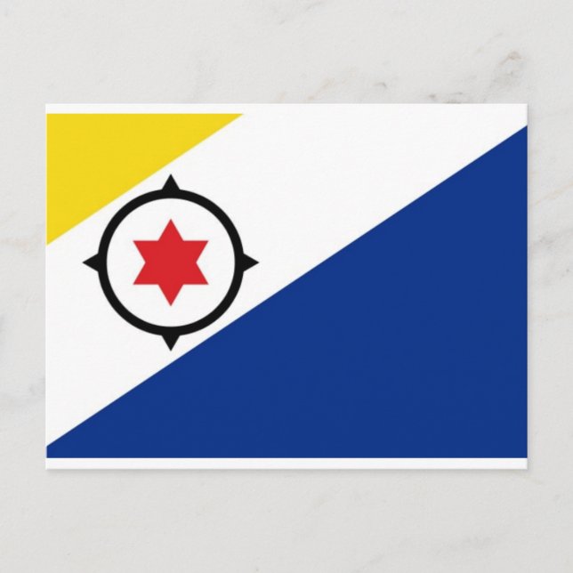 Bonaire National World Flag Postcard (Front)