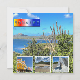 Bonaire Photo Collage flat card