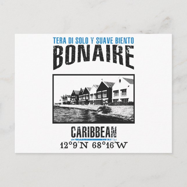 Bonaire Postcard (Front)