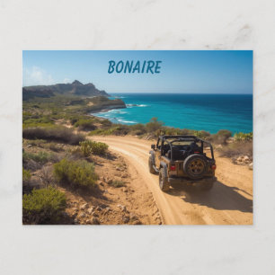 Bonaire slagbaai park postcard