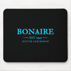 Bonaire Throwback Letter Mens Womens Abc Islands C Mouse Pad