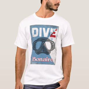 Bonaire Vintage Scuba Diving Mask T-Shirt