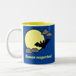 Bonan vesperton! Two-Tone coffee mug