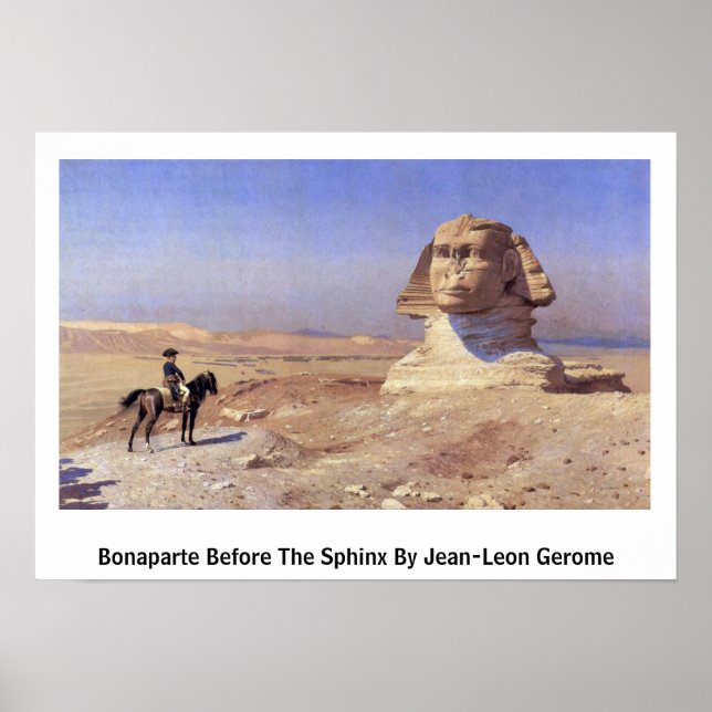 Bonaparte Before The Sphinx By Jean-Leon Gerome Poster (Front)