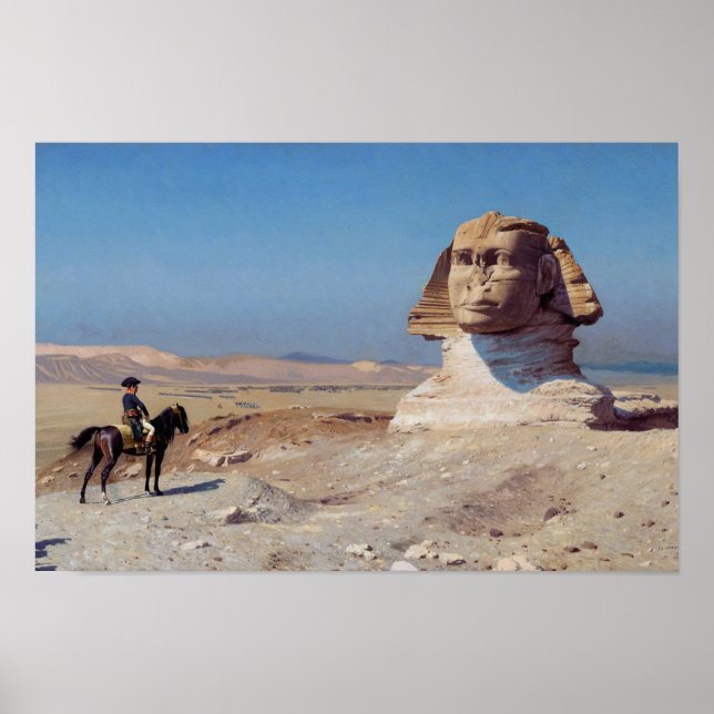 Bonaparte Before the Sphinx - Jean-Leon Gerome Poster (Front)
