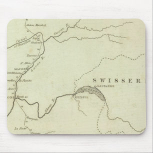 Bonaparte's Route from Elba to Paris Mouse Pad