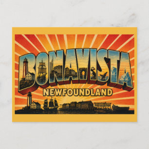 Bonavista Newfoundland Lighthouse Town Postcard