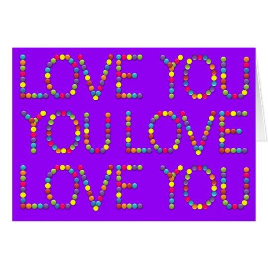 BonBon It's all about Love - I love you Card