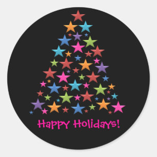 BonBon Rainbow Christmas Tree Colourful Stickers