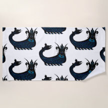 Boncuk Meran Beach Towel