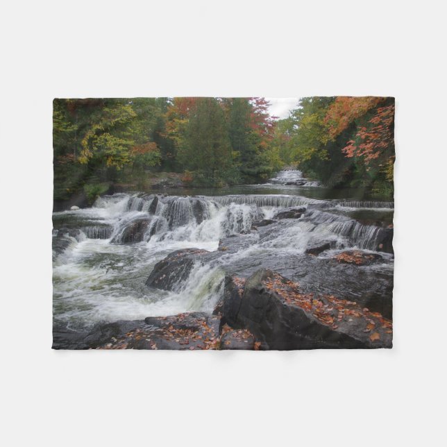 Bond Falls Cascades fleece blanket (Front (Horizontal))