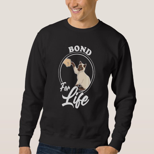 Bond For Life Cat Dad Sweatshirt (Front)