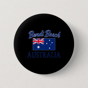 Bondi Beach Australia Flag  6 Cm Round Badge