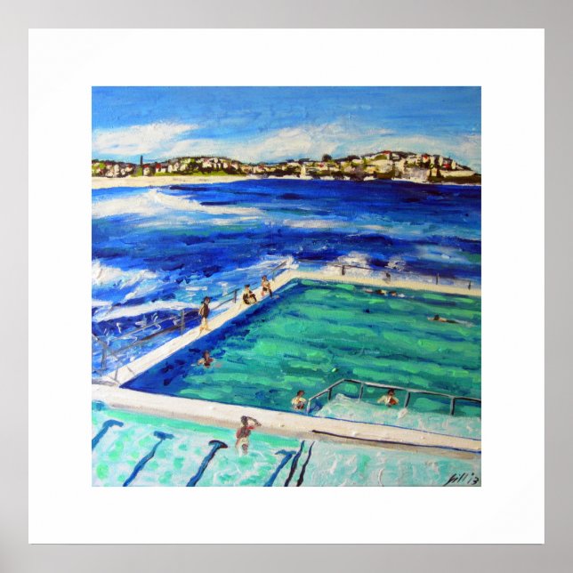 Bondi Beach Icebergs Poster (Front)
