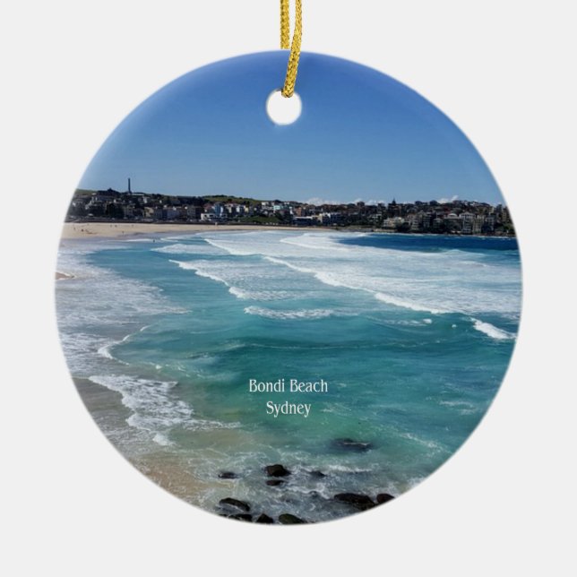 Bondi Beach, Sydney, Australia Ceramic Ornament (Front)