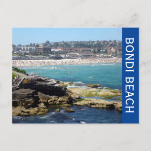 bondi beach view postcard