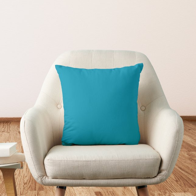 Bondi Blue Solid Colour Cushion (Creator Uploaded)