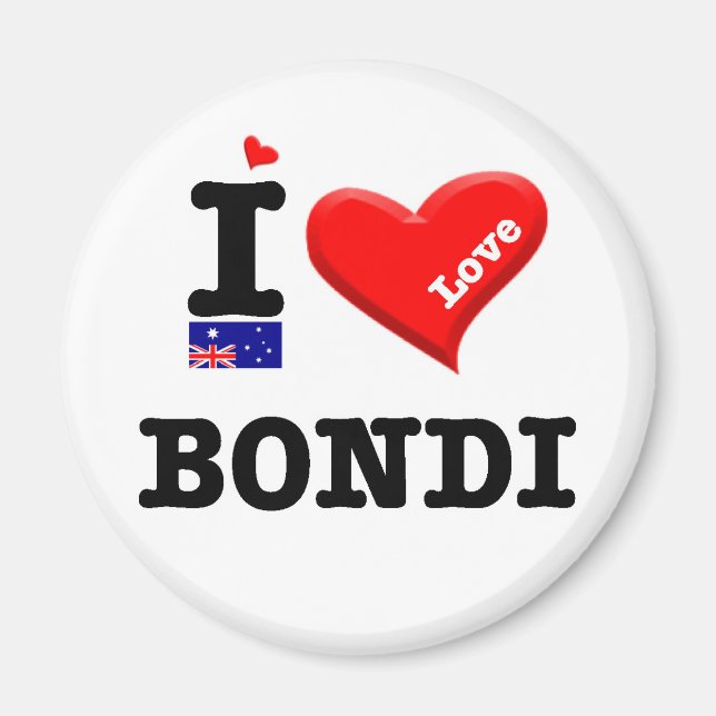 BONDI - I Love Magnet (Front)