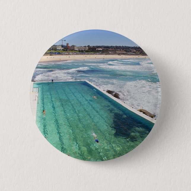 Bondi Icebergs 6 Cm Round Badge (Front)
