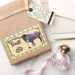 bonding treats rectangular sticker