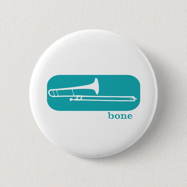 Bone 6 Cm Round Badge (Front)