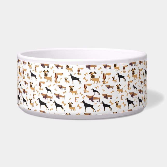  Bone-anza of Breeds Dog Bowl (Front)