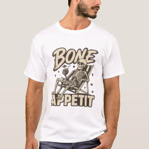 Bone Appetit Beach Skeleton Tee
