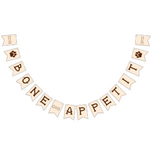 Bone-Appetit Dog Party  Bunting