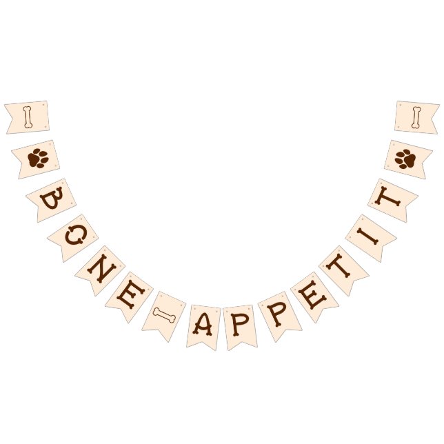 Bone-Appetit Dog Party  Bunting (All)