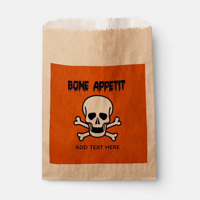 Bone Appetit Favor Bags (Front)