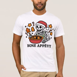 Bone Appétit: Funny Skeleton Christmas Baking T-Shirt