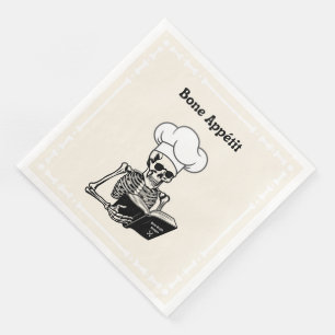 Bone Appétit Halloween Skeleton Dinner Napkins