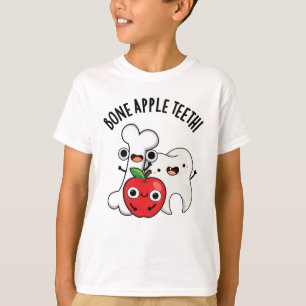 Bone Apple Teeth Funny Bona Appetit Pun T-Shirt