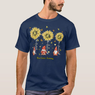 Bone Awareness gnome faith hope sunflower T-Shirt