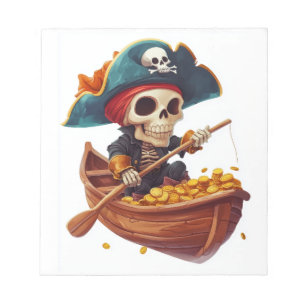 Bone Buccaneer � Funny Pirate Skull Notepad