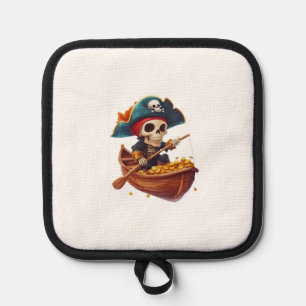 Bone Buccaneer � Funny Pirate Skull Pot Holder