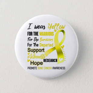 Bone Cancer Awareness Month Ribbon Gifts 6 Cm Round Badge