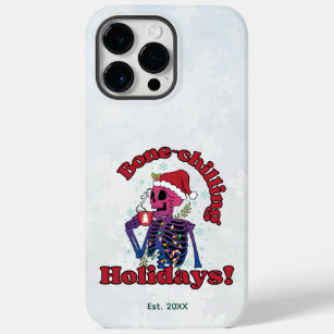 Bone-Chilling Holidays, Skeleton in Bisexual Colou Case-Mate iPhone 14 Pro Max Case