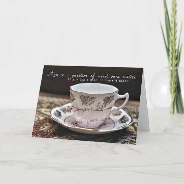 BONE CHINA Greeting Card (Front)