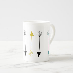 Bone China Mug - Tribal Arrows