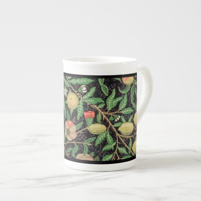 BONE CHINA MUG : WILLIAM MORRIS : POMEGRANATES (Front Right)