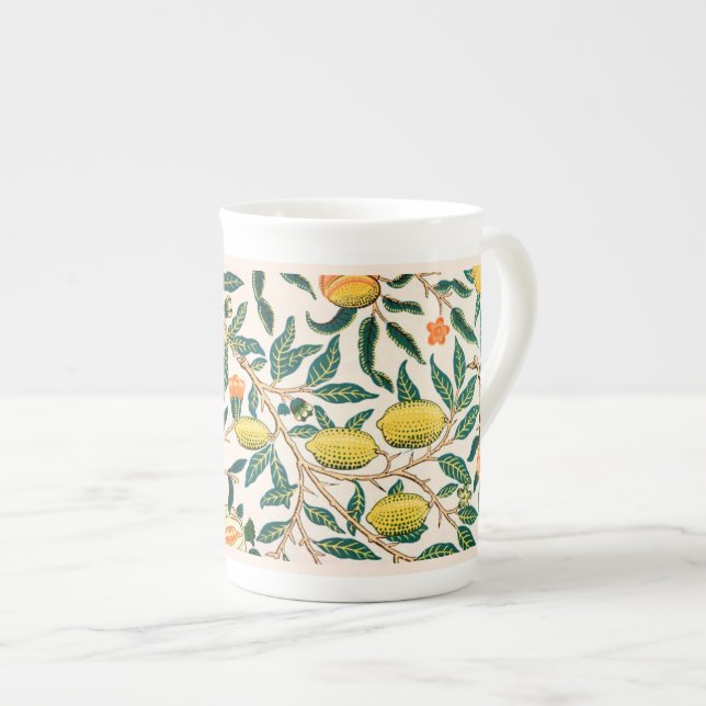 BONE CHINA MUG : WILLIAM MORRIS : POMEGRANATES (Front Right)