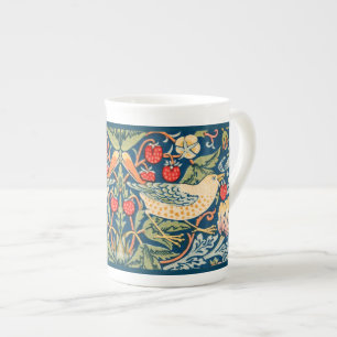 BONE CHINA MUG : WILLIAM MORRIS STRAWBERRY THIEVES