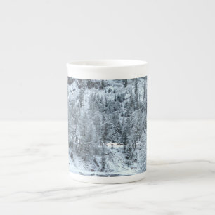 Bone China Mug - "Winter Day At Yellowstone"