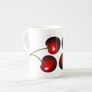 Bone China Mug with Cherries
