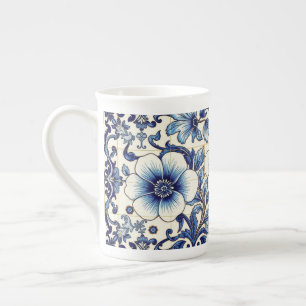 Bone China Type Of Mug With Tile Design